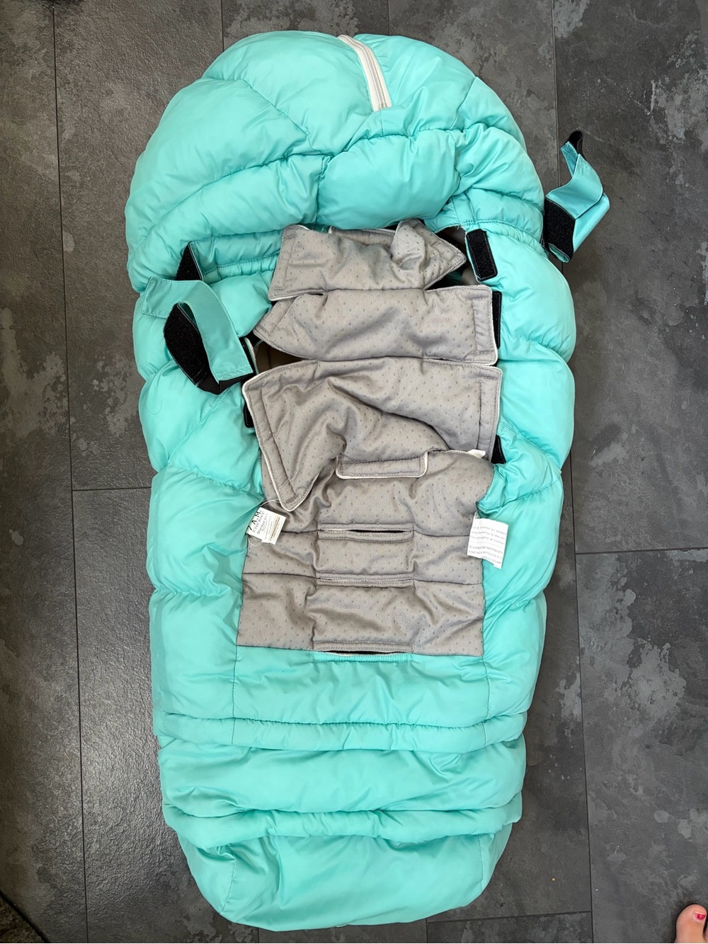 Winter stroller cover - Puffer Baby Bunting - Insulated Hooded Stroller Blanket - Picture 2 of 5